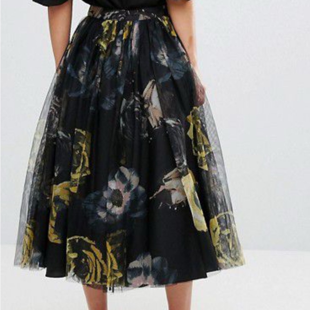 ASOS Black and Gold Skirt
